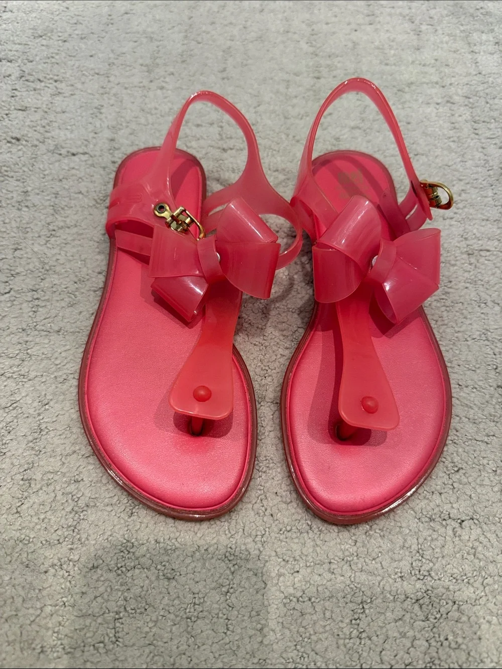 Mini Melissa Mel Solar Bow Jelly Sandals size 3